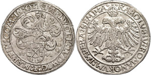 Öttingen Grafschaft Taler, 1541, Karl ... 