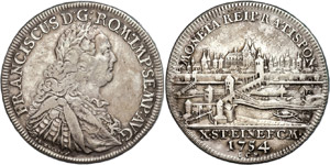 Regensburg Free Imperial City Thaler, 1754, ... 