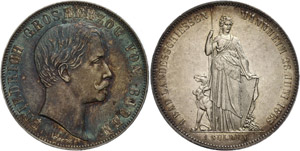 Baden Memorial Gulden, 1863, Frederic 1. ... 