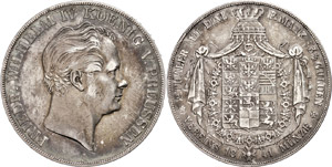 Prussia Double taler, 1841, Frederic Wilhelm ... 