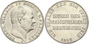 Prussia Thaler, 1857, Frederic Wilhelm IV., ... 
