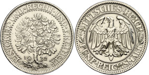 Münzen Weimar 5 Reichsmark, 1932 A, ... 