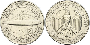 Münzen Weimar 3 Reichsmark, 1930 A, Zum ... 