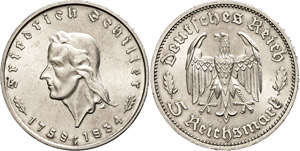 Münzen Drittes Reich 5 Reichsmark, 1934 F, ... 