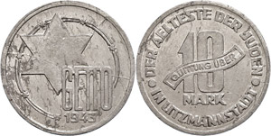 Münzen der deutschen Nebengebiete Ghetto ... 