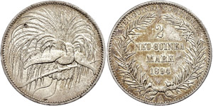 Münzen der deutschen Kolonien Neu-Guinea, 2 ... 