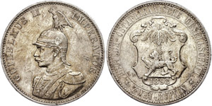 Coins German Colonies DOA, embossments for ... 