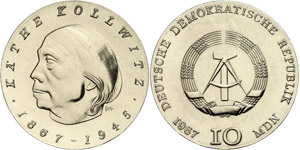 Münzen DDR 10 Mark 1967, Fehlprägung, Zum ... 
