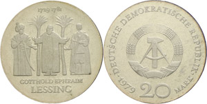 GDR 20 Mark, 1979 A, to the 250. birthday of ... 