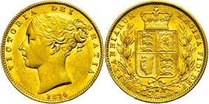Australien Pound, 1874, Victoria, Melbourne, ... 