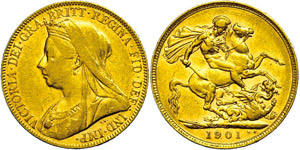 Australien Pound, 1901, Victoria, Perth, Fb. ... 