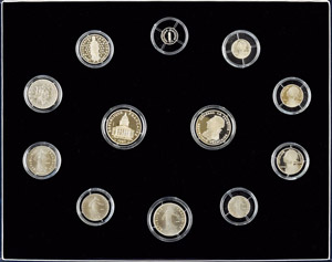 Frankreich 1 Centime bis 100 Francs, 1987, ... 