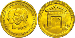 Luxembourg Gold medal (40 Franc), 1967, the ... 