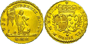 Malta 20 Scudi (15, 73g), Gold, 1764, ... 