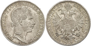 Old Austria coins until 1918 Thaler, 1859, ... 