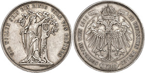 Old Austria coins until 1918 1 Feintaler, ... 