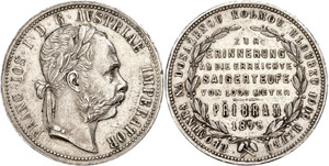 Old Austria coins until 1918 1 Guilder, ... 