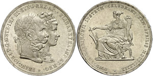 Old Austria coins until 1918 2 Guilder, ... 