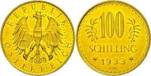 Austria 1st Republic 1918-1938 100 Shilling, ... 