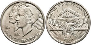 Coins USA 1 / 2 Dollar, 1936, S, Arkansas, ... 