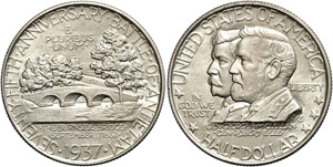 USA 1/2 Dollar, 1937, Battle of Antietam, KM ... 