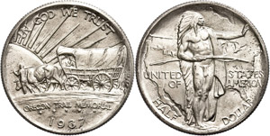 USA 1/2 Dollar, 1937, D, Oregon Trail, KM ... 