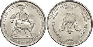 USA 1/2 Dollar, 1938, New Rochelle, KM 191, ... 
