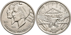 USA 1/2 Dollar, 1938, S, Arkansas, KM 168, ... 