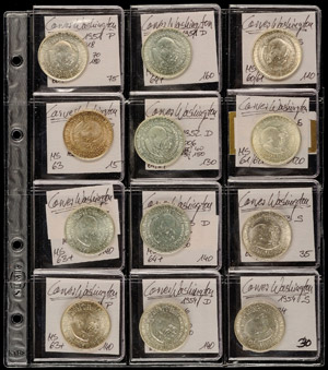 Coins USA 12 x + Dollar, 1951-1954, Brooker ... 