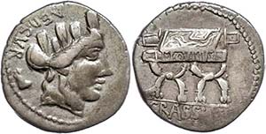 Münzen Römische Republik P. Furius ... 