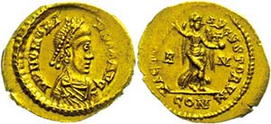 Coins Roman Imperial period Honorius, ... 
