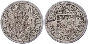 Coins of the Roman-German Empire 2 cruiser, ... 