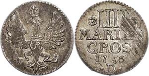 Brandenburg-Prussia Kingdom 4 Marian penny, ... 