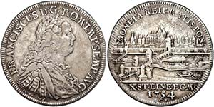 Regensburg Free Imperial City Thaler, 1754, ... 