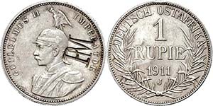 Coins German Colonies DOA, Rupee, 1911, with ... 