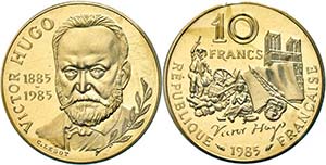 Frankreich 10 Francs, 1985, Piéfort, ... 