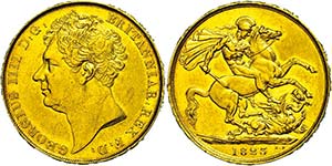 Grossbritannien 2 Pounds, Gold, 1823, George ... 