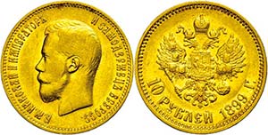 Russian Empire until 1917 10 Rouble, Gold, ... 