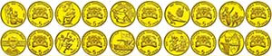 Gold coin collections Bulgaria, Coin ... 