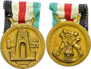 German Italian memory medal to the Africa ... 