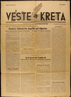 German soldier newspaper VESTE Crete from ... 