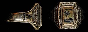 Silver ring German Africa Corps, approximate ... 