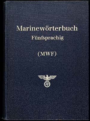 Marine dictionary five languages (German, ... 