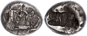 Lydia 1 / 2 stater (5, 47g), to 546 BC, ... 