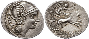 Münzen Römische Republik L. Flaminius ... 