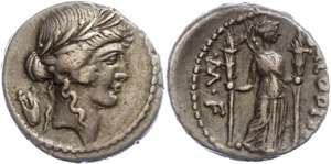 Coins Roman Republic L. Livineius Regulus, ... 