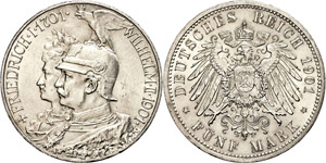 Preußen 5 Mark, 1901, 200 Jahre Königreich ... 