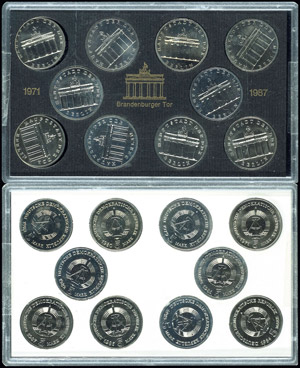 Münzen DDR 5 Mark, 1971/87, Brandenburger ... 