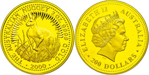 Australien 200 Dollars, Gold, 2000, ... 
