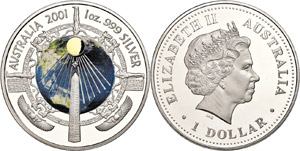 Australien 1 Dollar, 2001, Christilische ... 